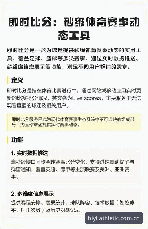 为什么说必一赛事live是体育数据爱好者不可错过的实时工具？